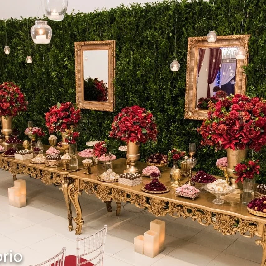 mesa luis xv dourada