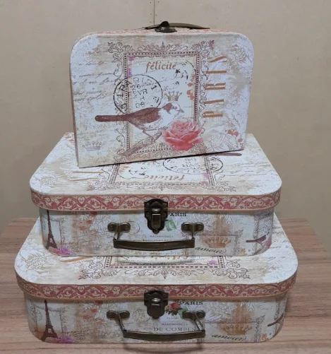 maleta para decoração